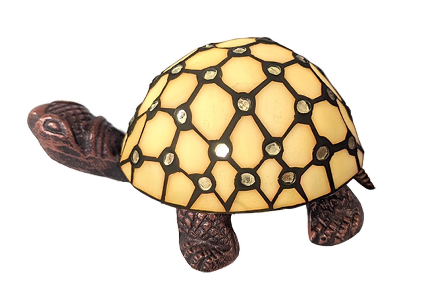 Turtle Tiffany Lamp (Cream) 22cm