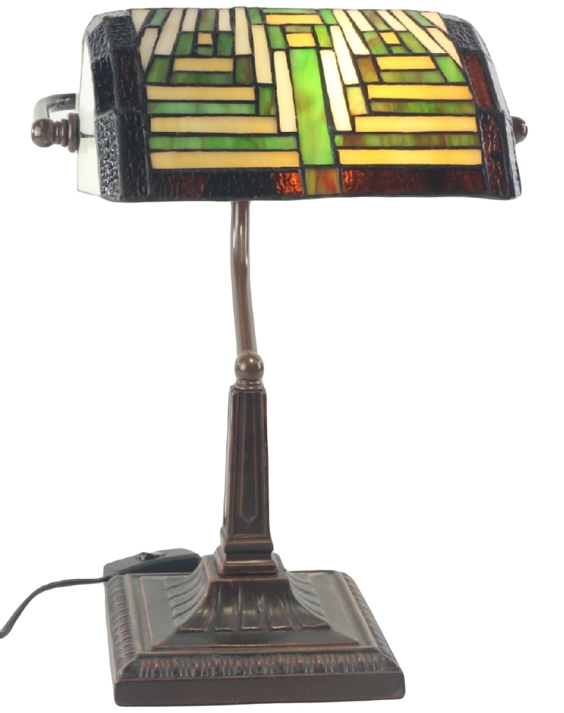 Art deco shop bankers lamp