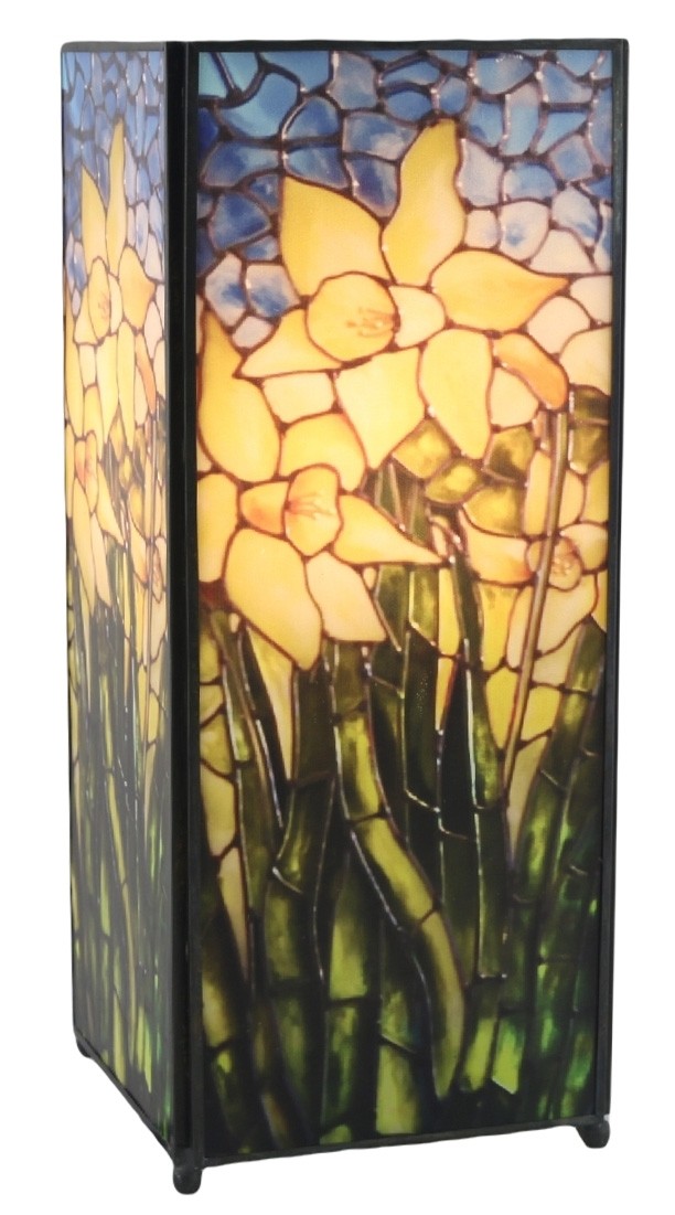 Daffodil Square Lamp Screen Printed - 27cm