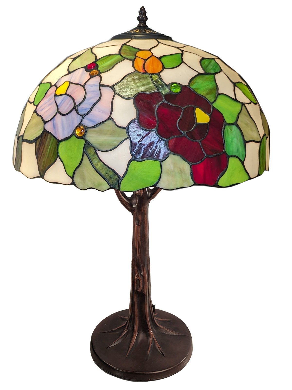 Rose Tiffany Table Lamp 56cm 