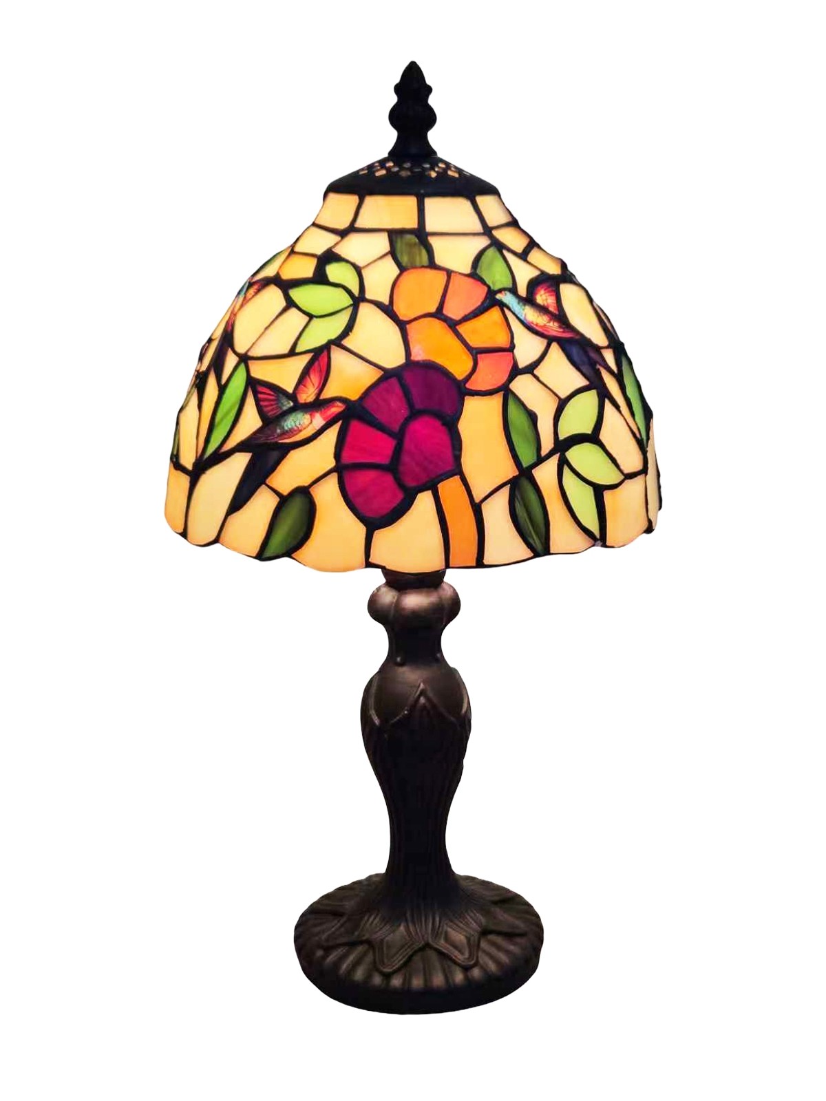 Humming Bird Tiffany Lamp 34cm (Small)  