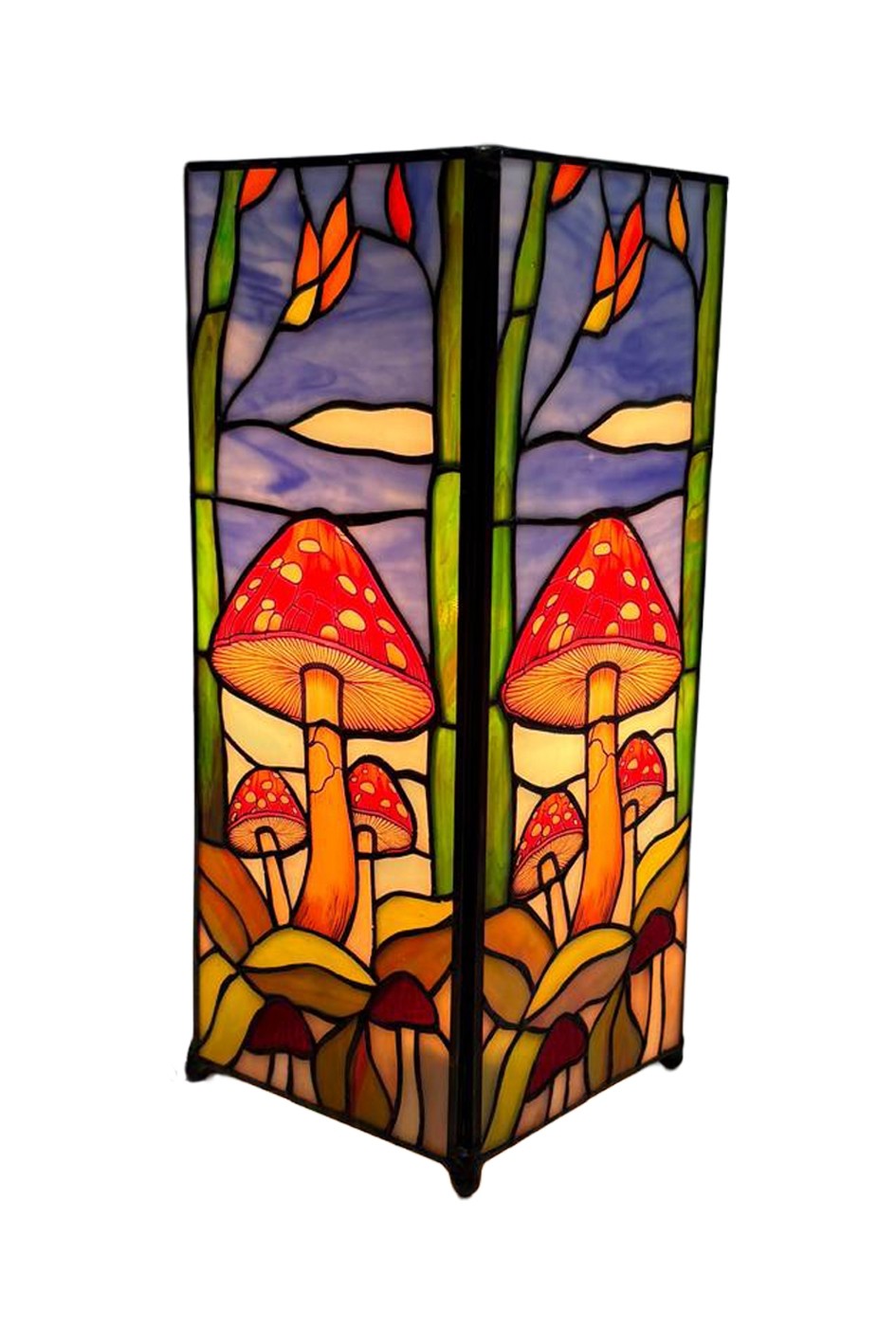 Small Square Toadstool Mushroom Table Lamp - 27cm 