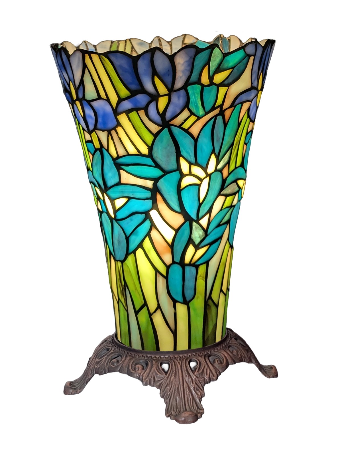 Wisteria Vase Shaped - Tiffany Table Lamp 32.5cm 