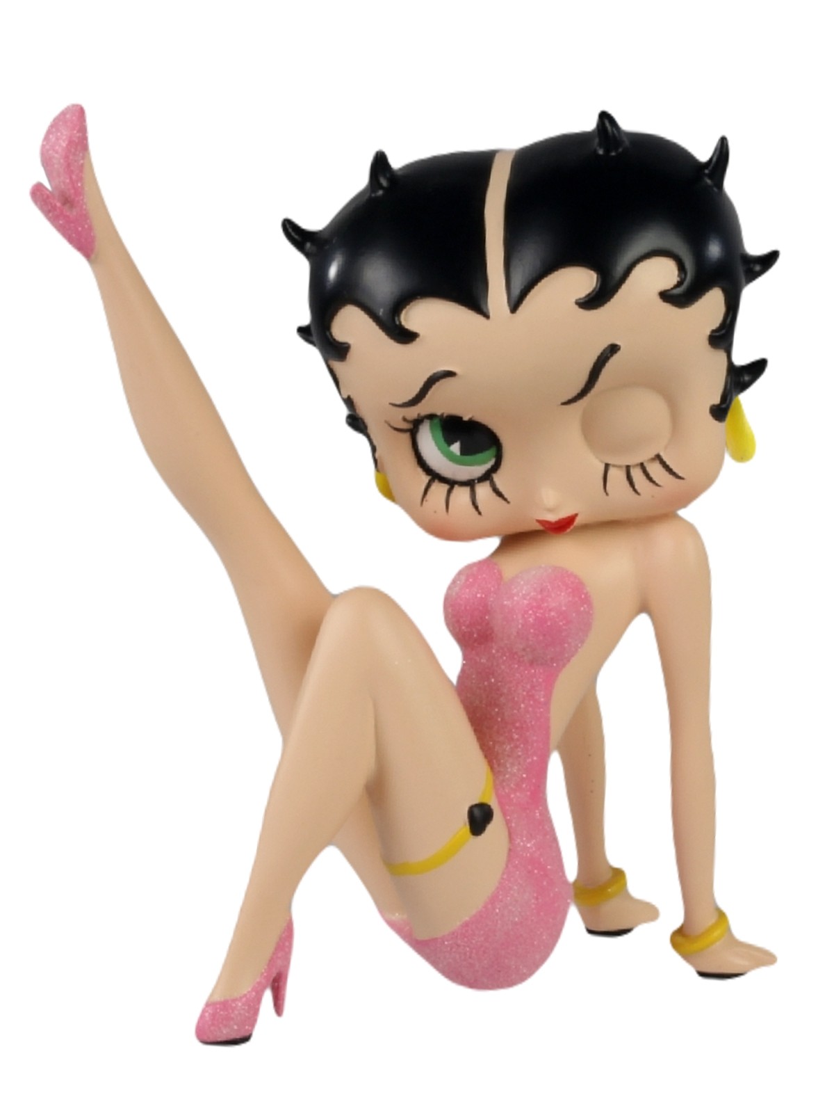 Betty Boop Leg Up (Pink Glitter) 17cm