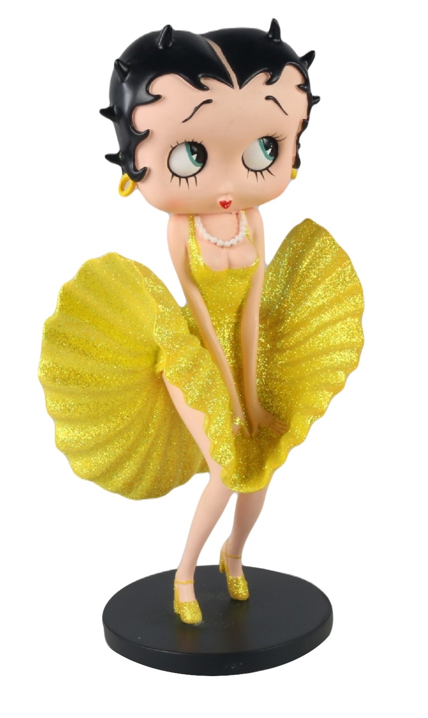Betty Boop Cool Breeze (Yellow Glitter) 32cm