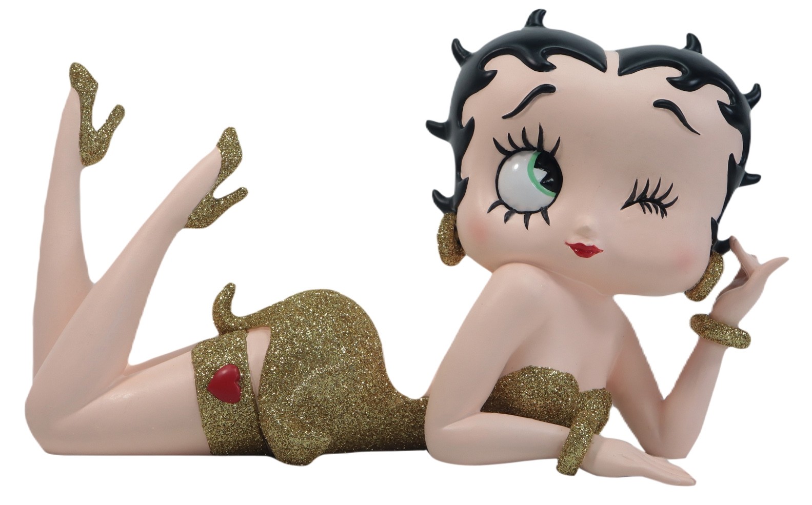 Betty Boop Lying Gold Glitter 20.5cm