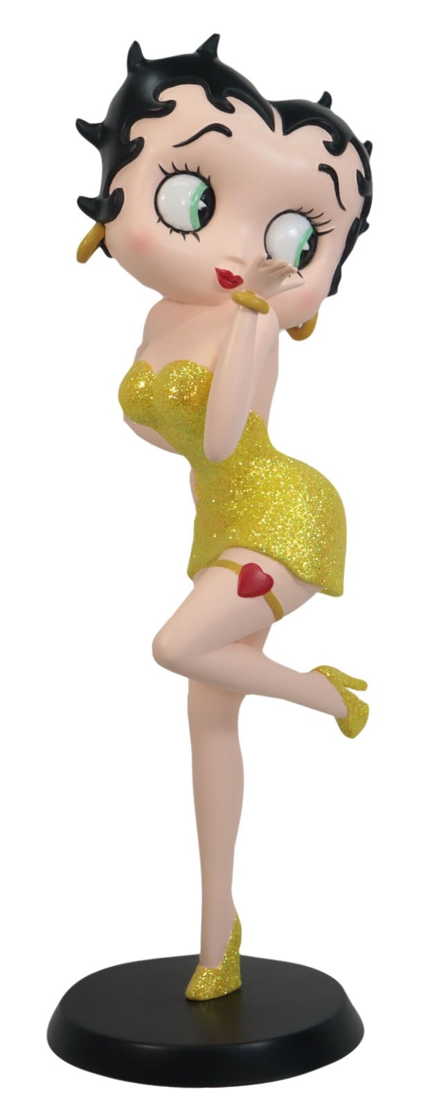 Betty Boop Blowing Kiss (Yellow Glitter) 32cm