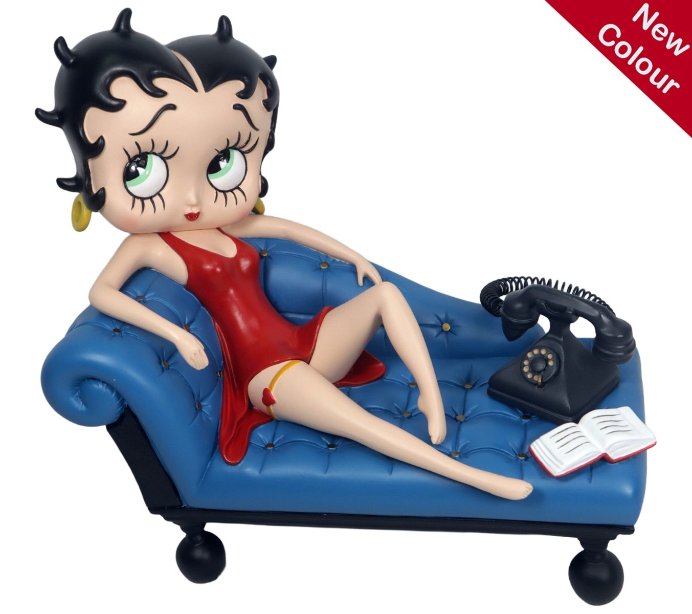 Betty Boop On Blue Chaise Lounge 19cm