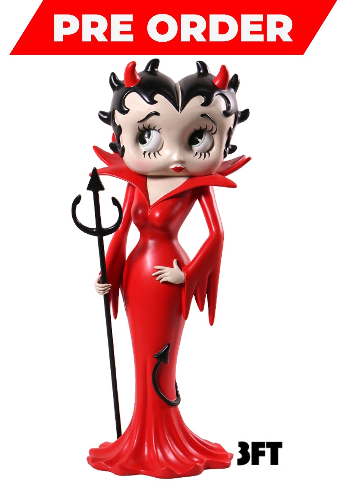 Betty Boop Devil 98cm - Red Dress With Black Tail