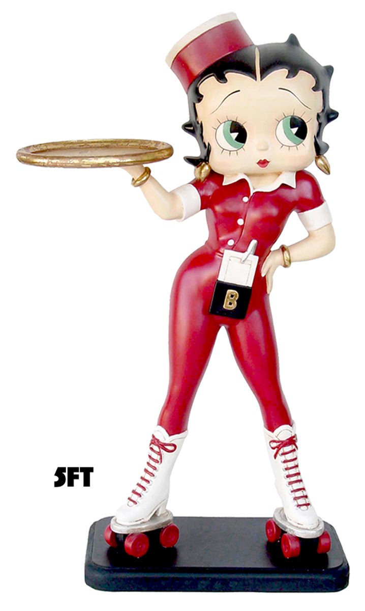Betty Boop Rollerskate Waitress 5ft
