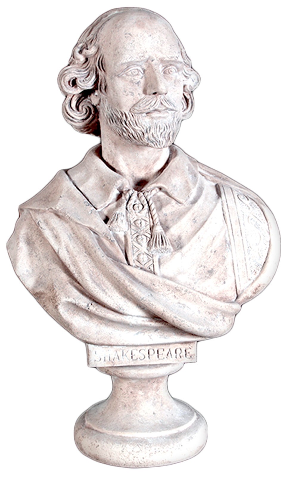 William Shakespeare Bust - Roman Stone Finish - 79cm