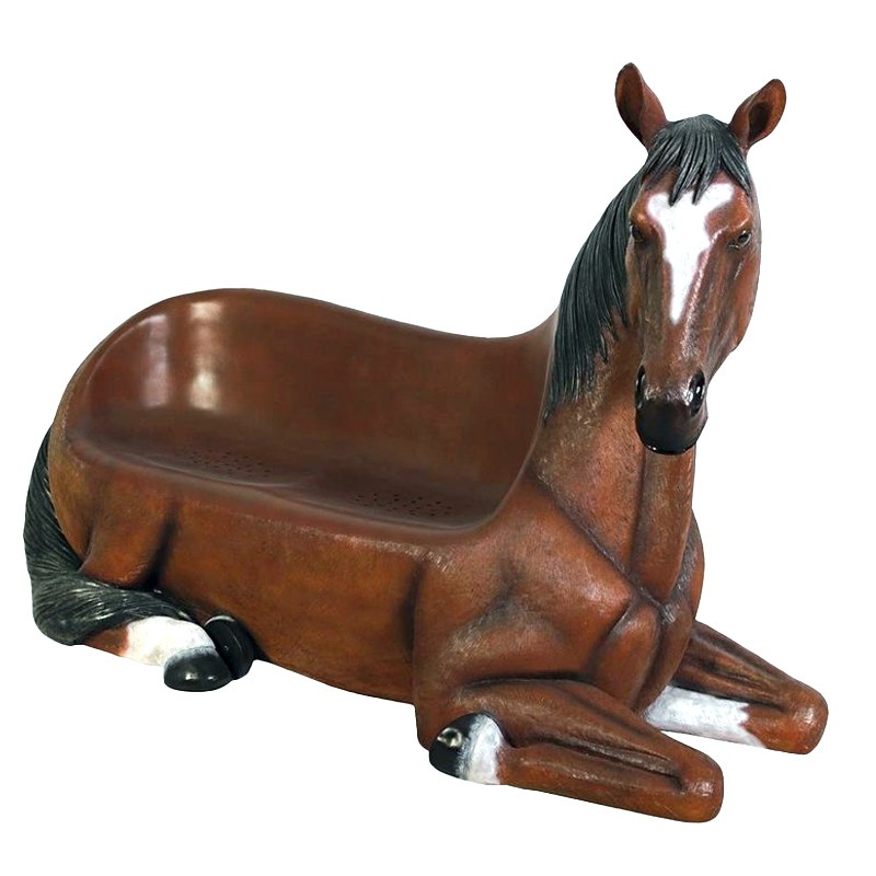 Horse Seat Bench Outdoor 118cm 