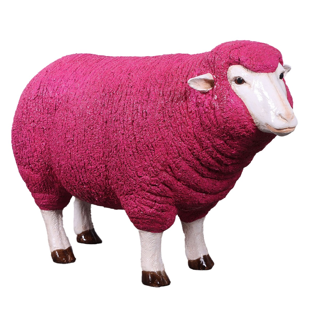 Merino Ewe Head Up - Pink - 105cm