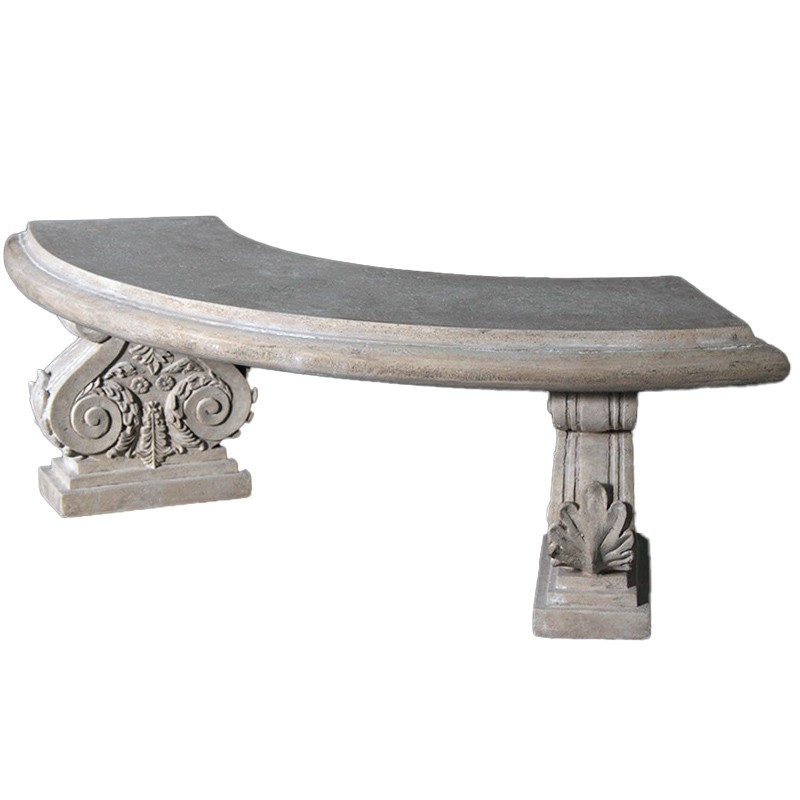 Curved Bench - 149cm - Roman Stone Finish