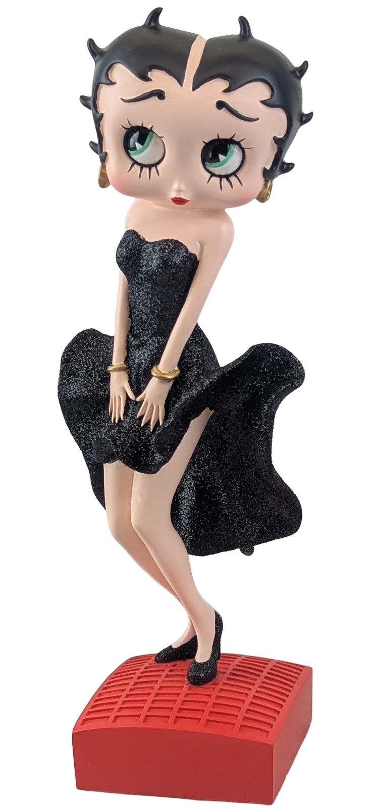 Betty Boop Posing 'Black Glitter Dress'** 29.5cm