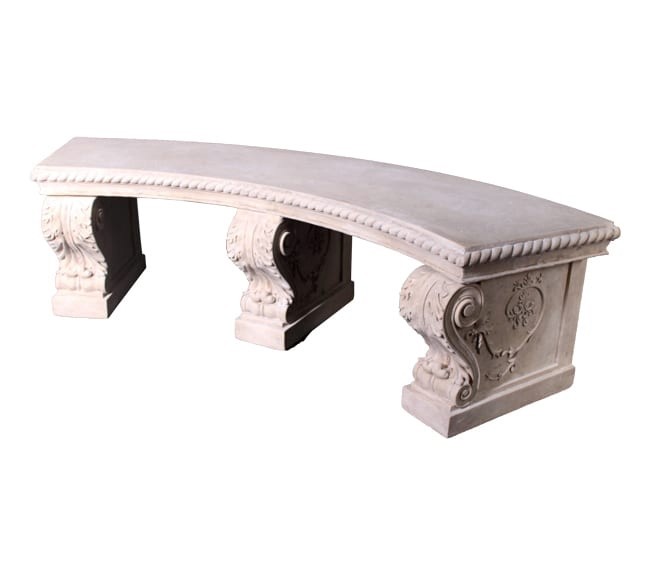 Royal Garden Bench - 194cm - Roman Stone Finish