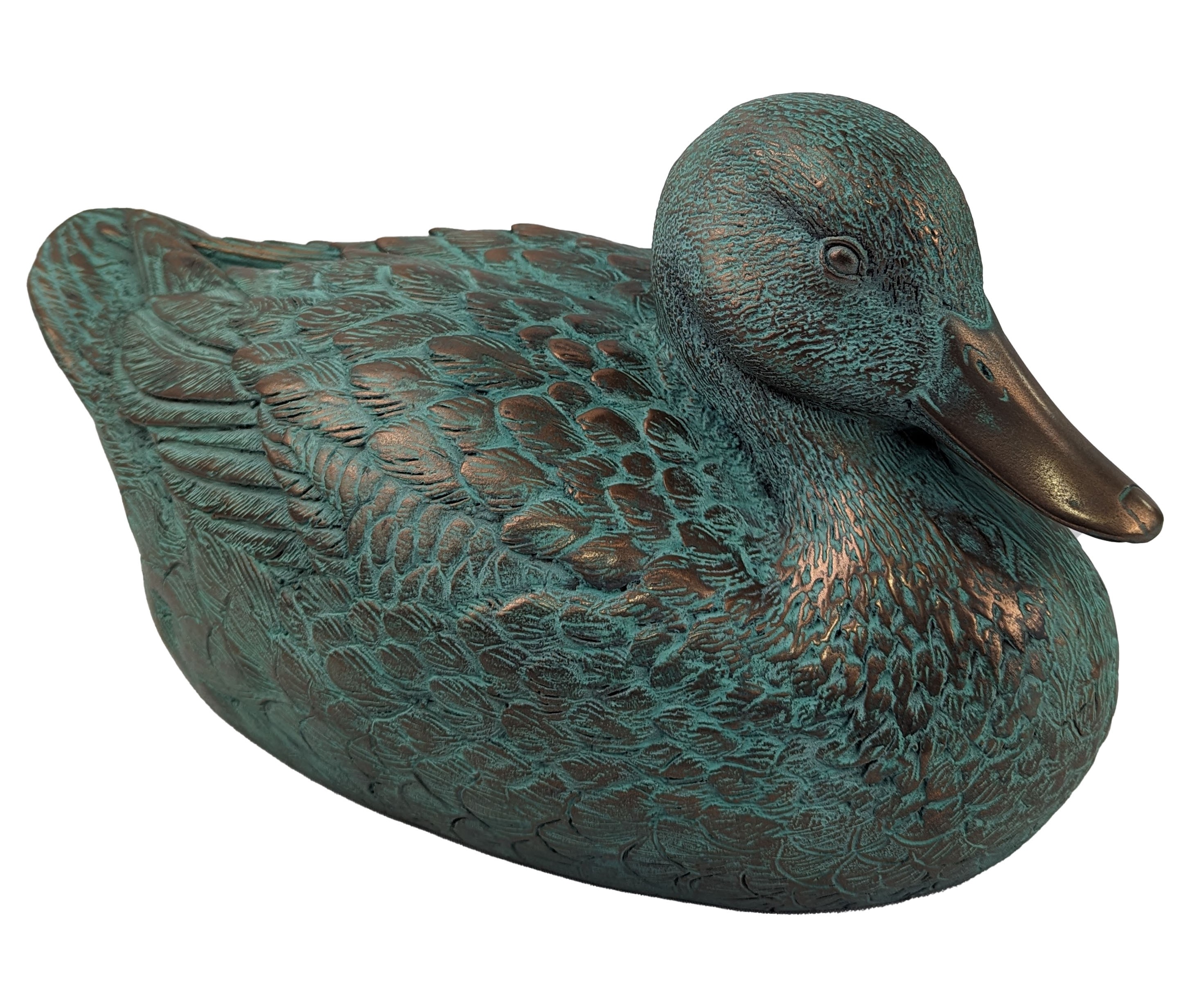 Female Mallard Duck - 42cm -  Oxidised Bronze Finish