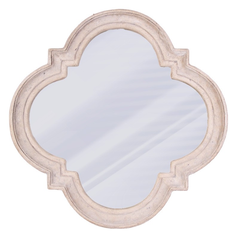 Quadrofoil Mirror - 86cm - Roman Stone Finish