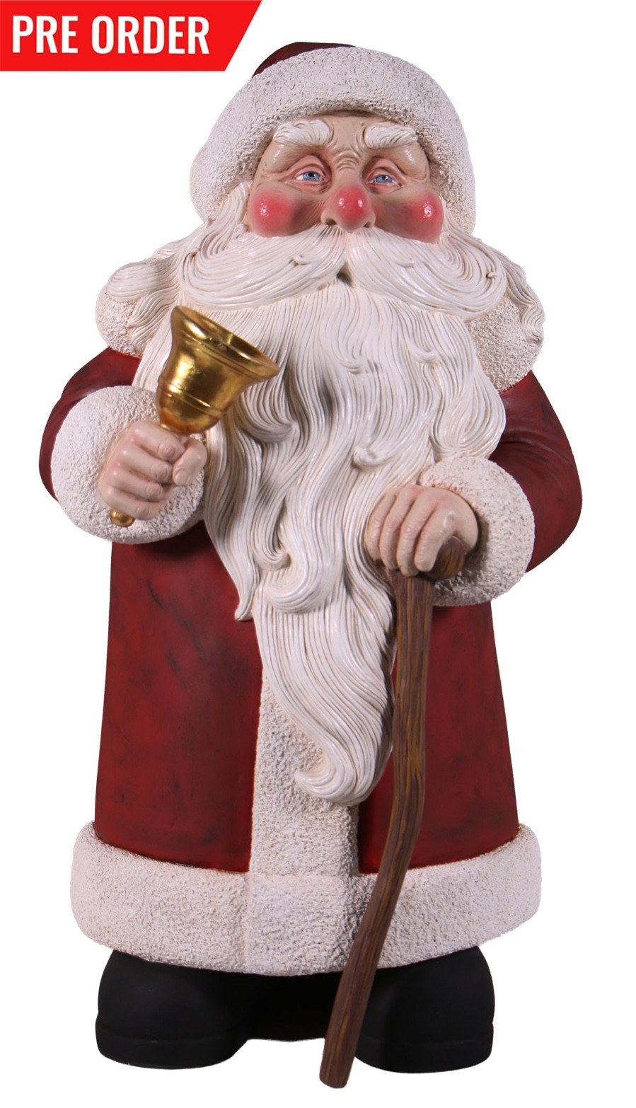 Vintage Santa With Cane - 119cm