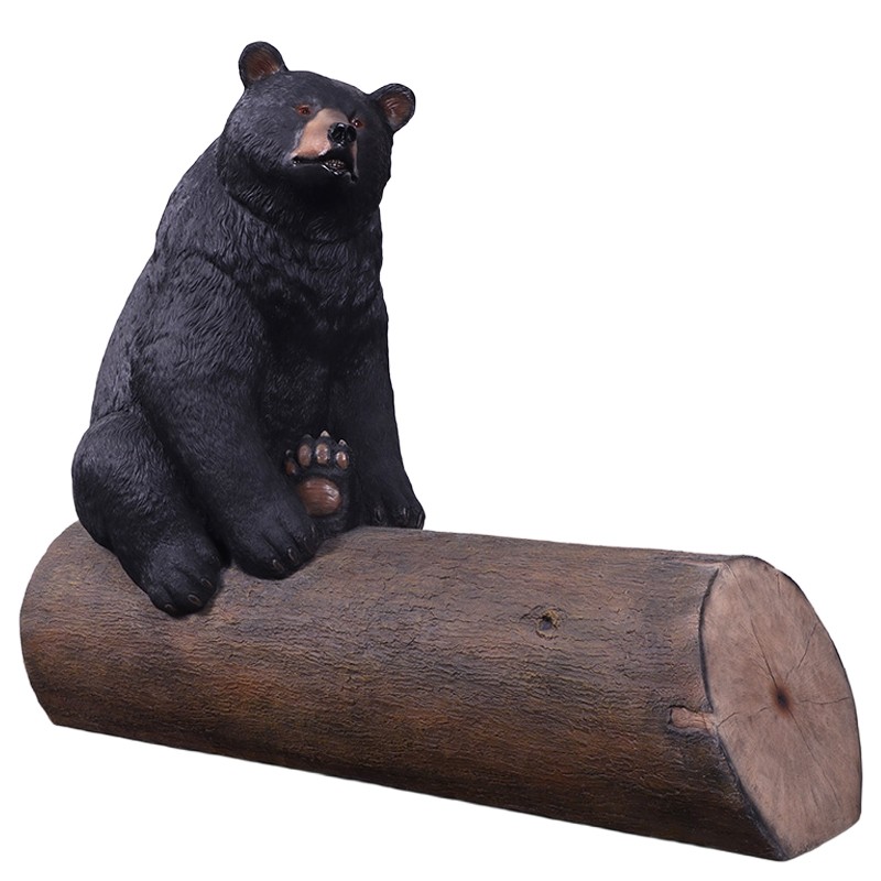 Bear on Tree Trunk - 159cm