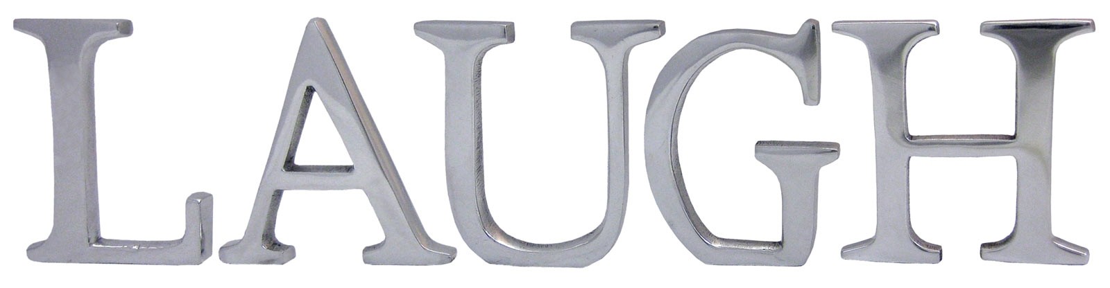 9cm Aluminium Laugh Letters