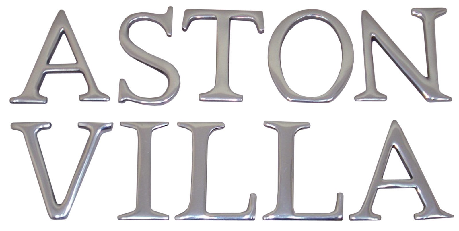 15cm Cast Aluminium Aston Villa Letters 