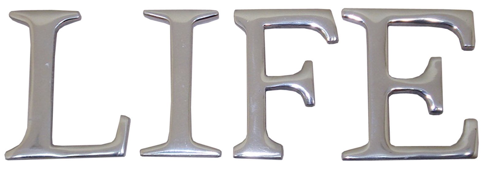 9cm Cast Aluminium Life Letters 