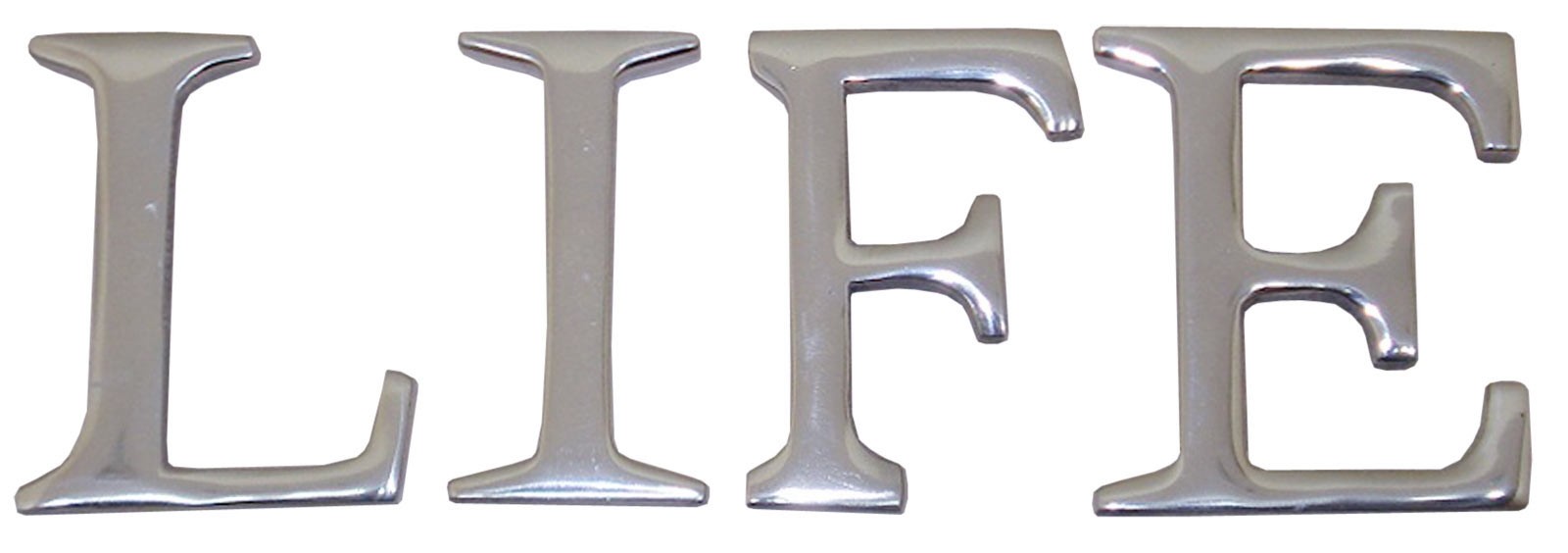 9cm Aluminium Life Letters 