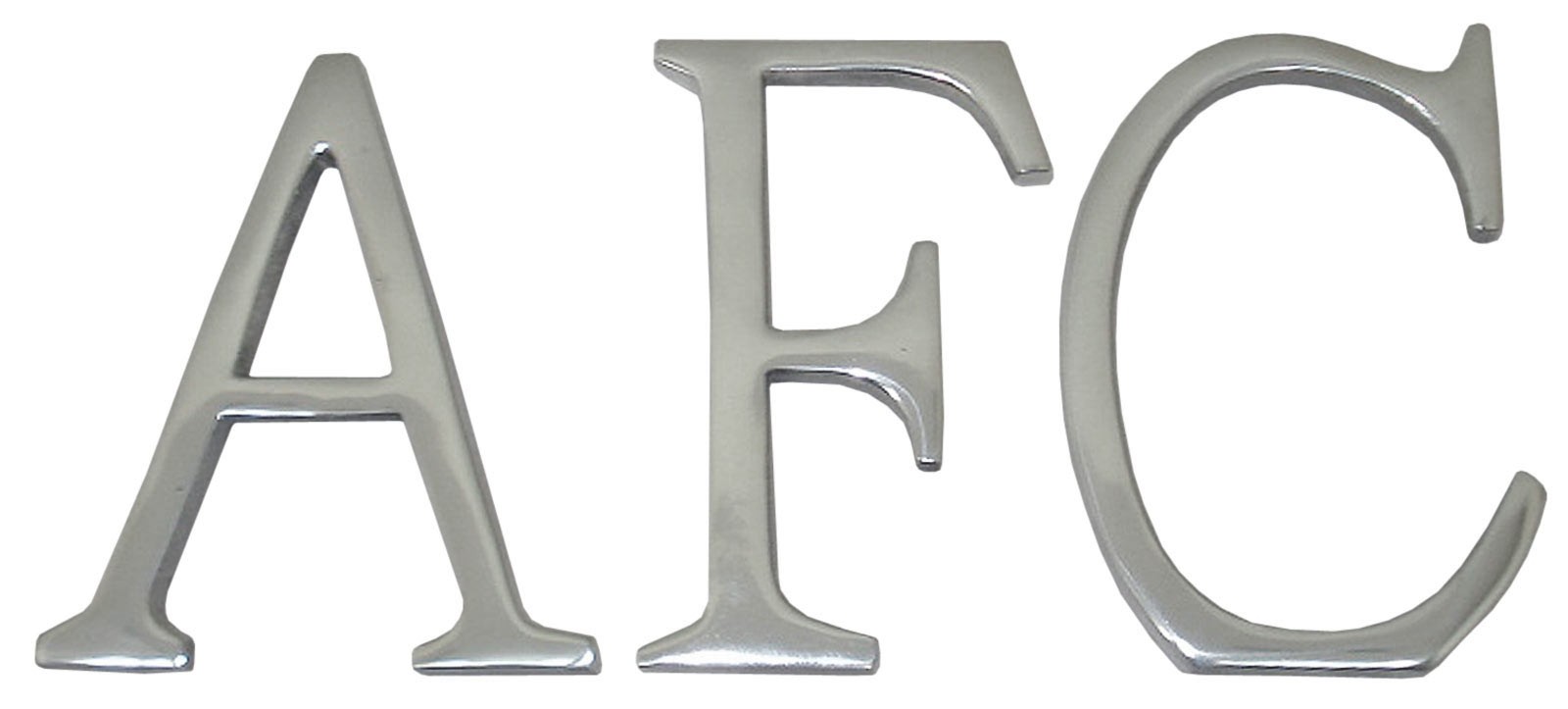 15cm Cast Aluminium AFC Letters 