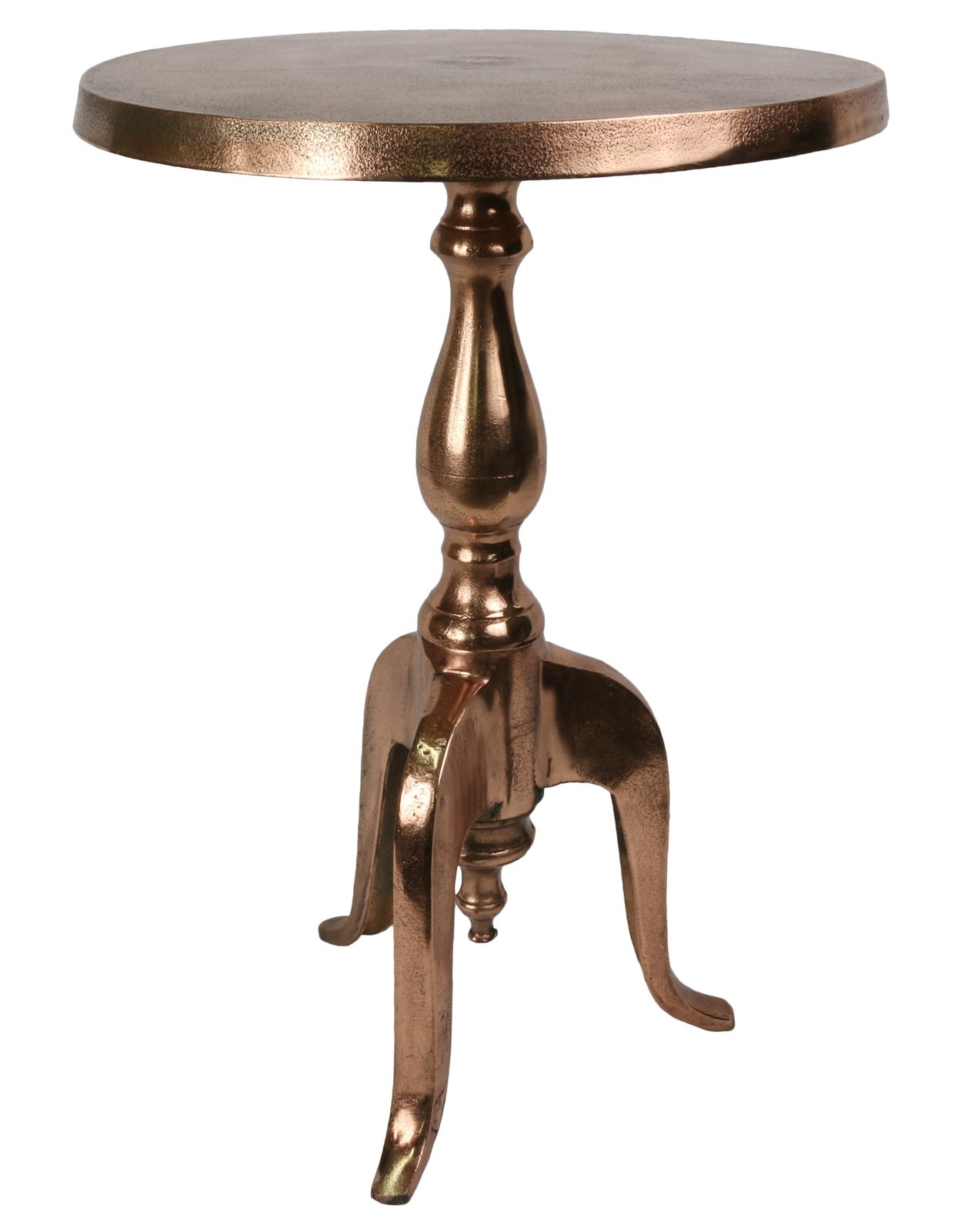 Cast Aluminium Table 55m - Anodized Antique Copper Industrial Finish