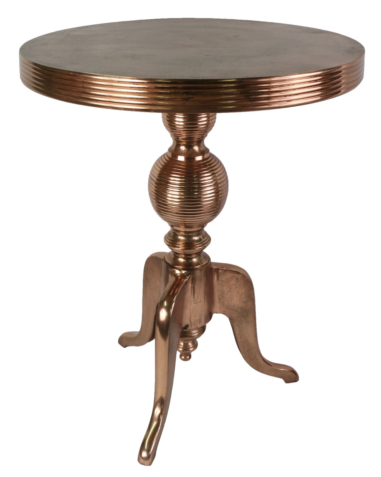 Cast Aluminium Table 70cm - Anodized Antique Copper Industrial Finish