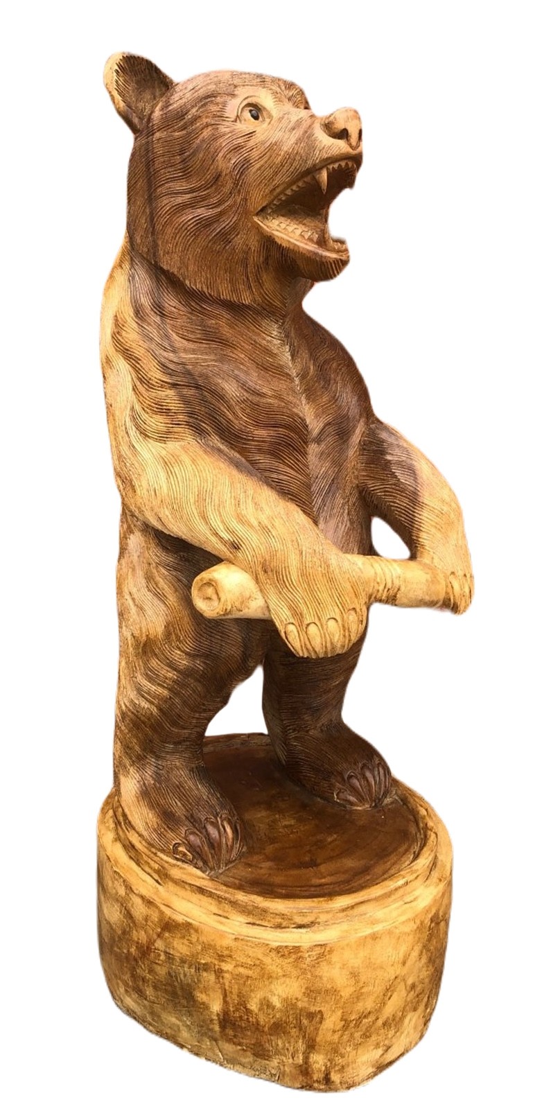 Hand Carved Wooden Standing Bear -100cm