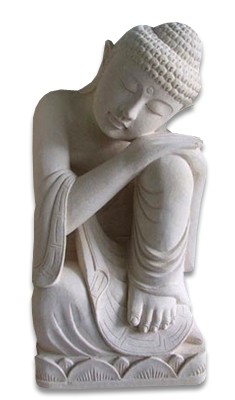 Hand Carved  Buddha Stone Carving - 80cm
