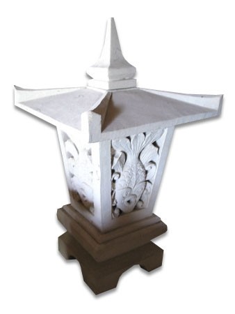 Hand Carved  Garden Lamp Stone Carving - 50cm