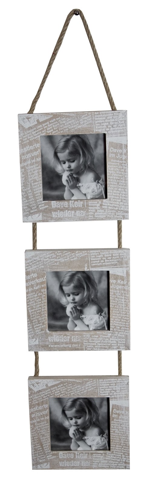 66cm Journal Triple Hanging Photo Frame (Square) 66cm