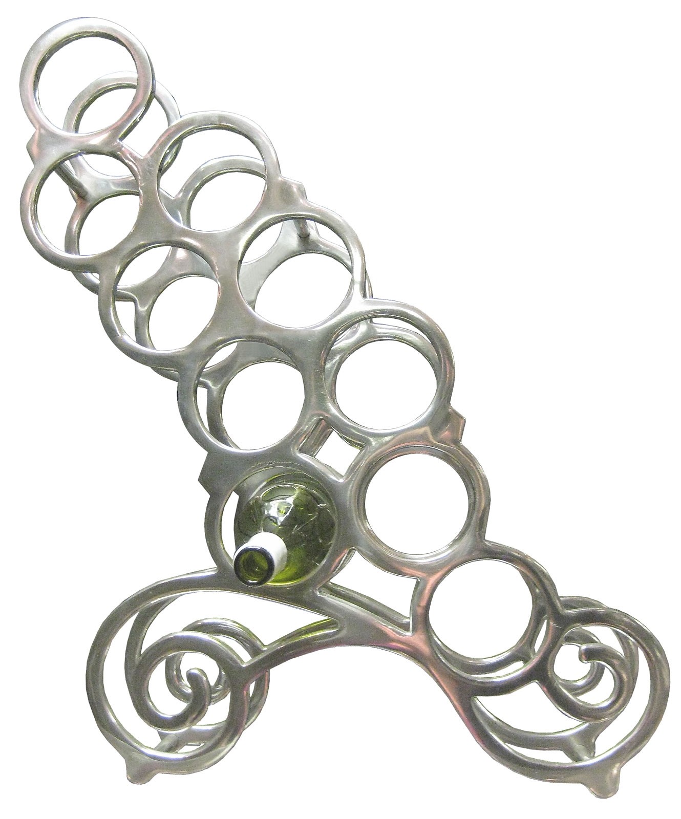 75cm Aluminium Wine Rack (11 Bottles) 