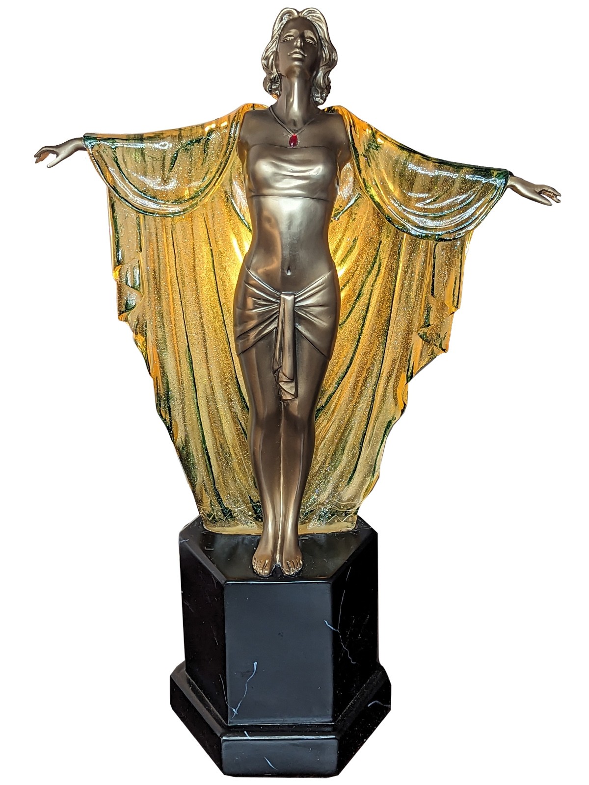 Art Deco Dancer Table Lamp 48cm