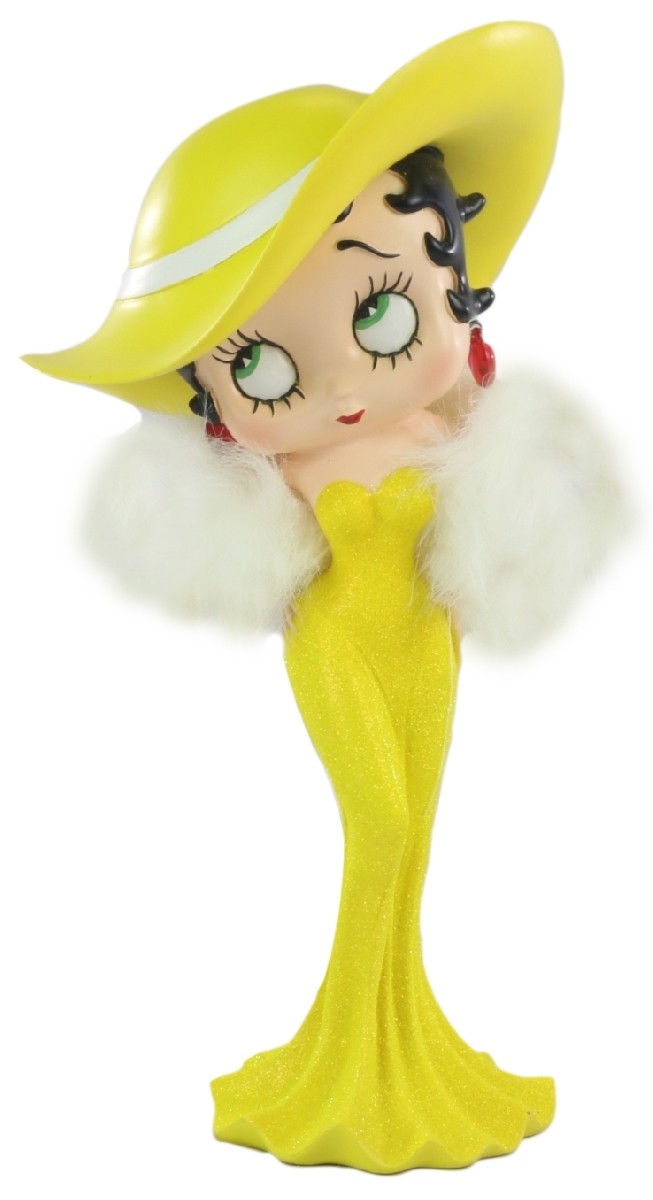 Betty Boop Madam 3ft Yellow Glitter Dress Betty Boop Display Figurines