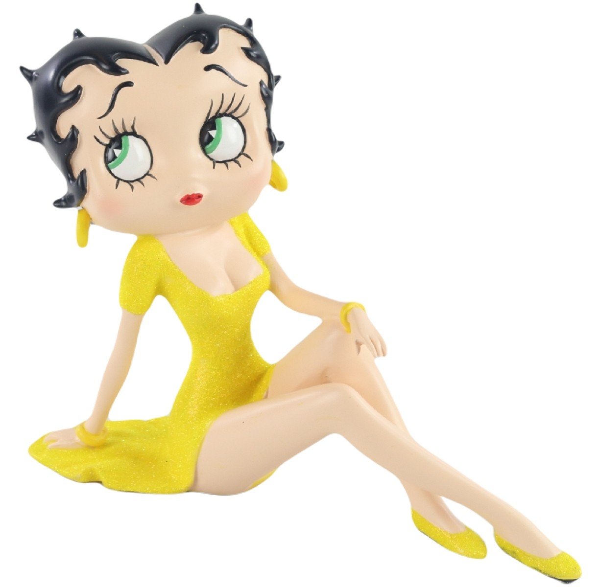 Betty Boop Demure (Yellow Glitter Dress) 21.5cm