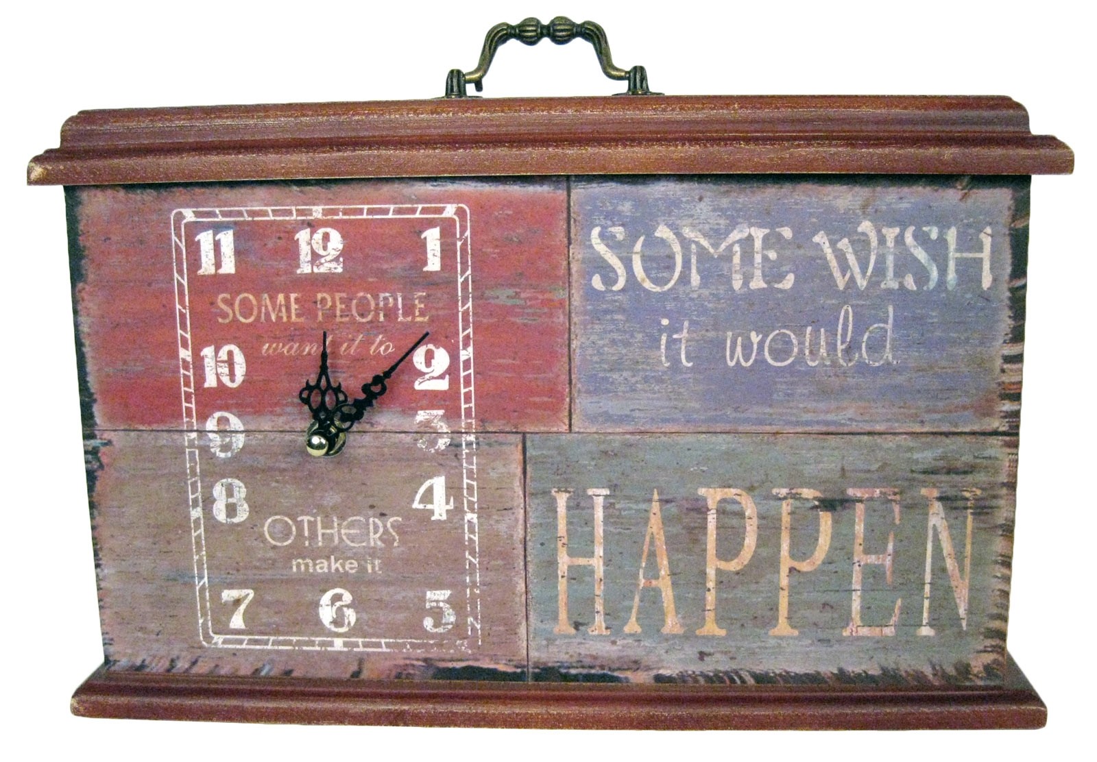 Do, Wish, Happen Table Clock 33cm