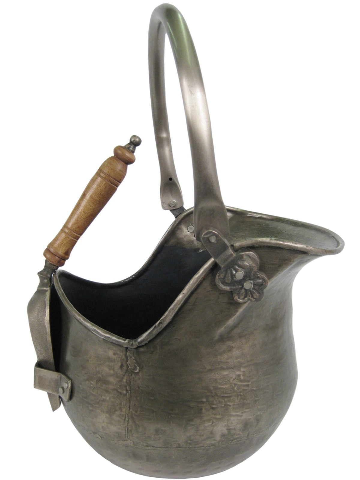 Bucket With Shovel - Antique Pewter Finish 46cm