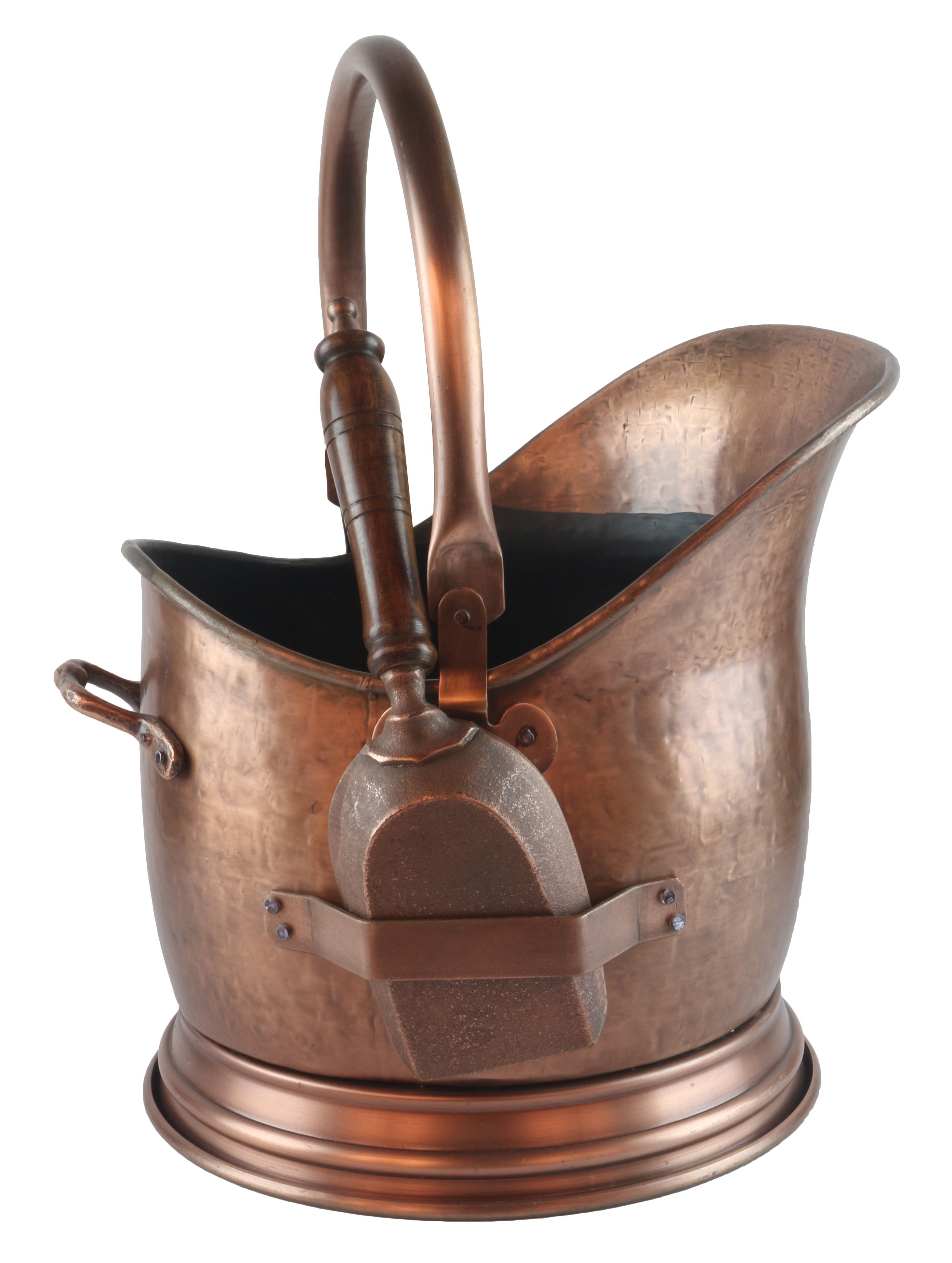 Coal Bucket With Shovel - Antique Copper Finish 45cm