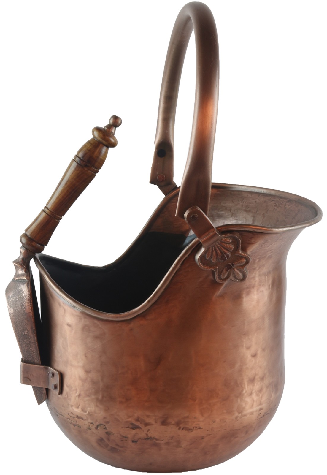 Bucket/Scuttle With Shovel - Antique Copper Finish 46cm