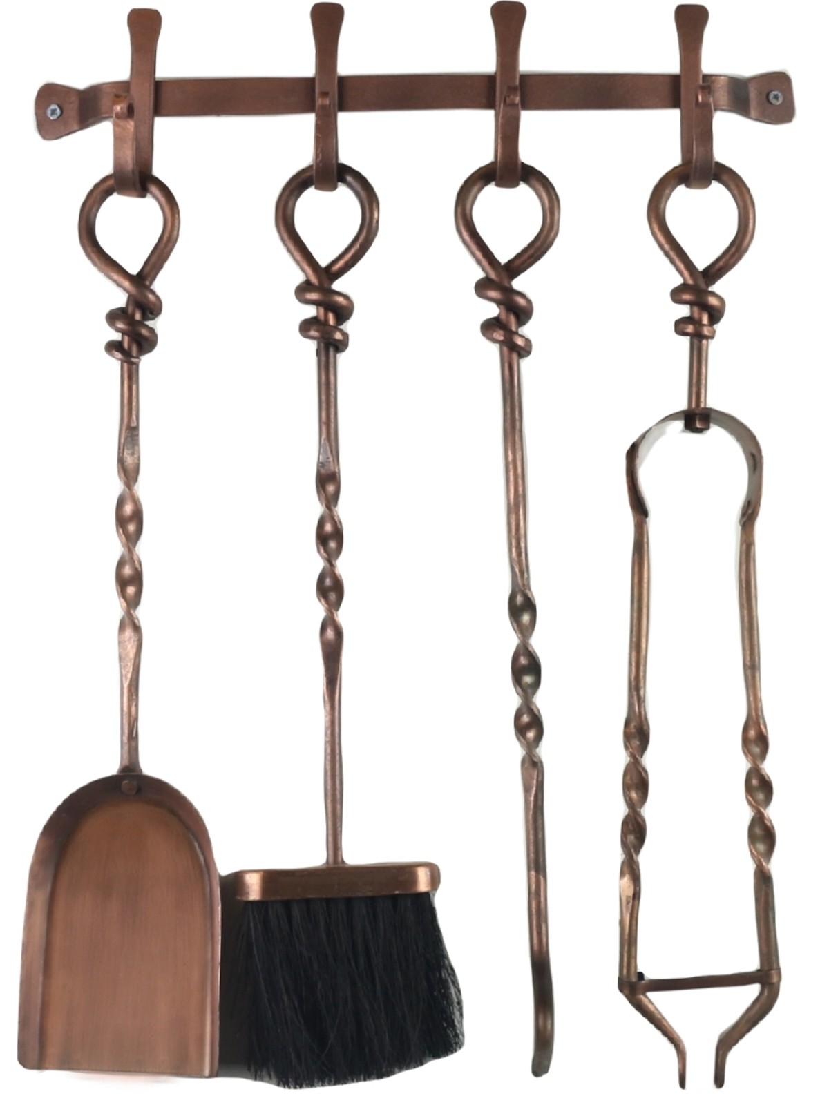 Hanging Companion Set - Antique Copper Finish 58cm