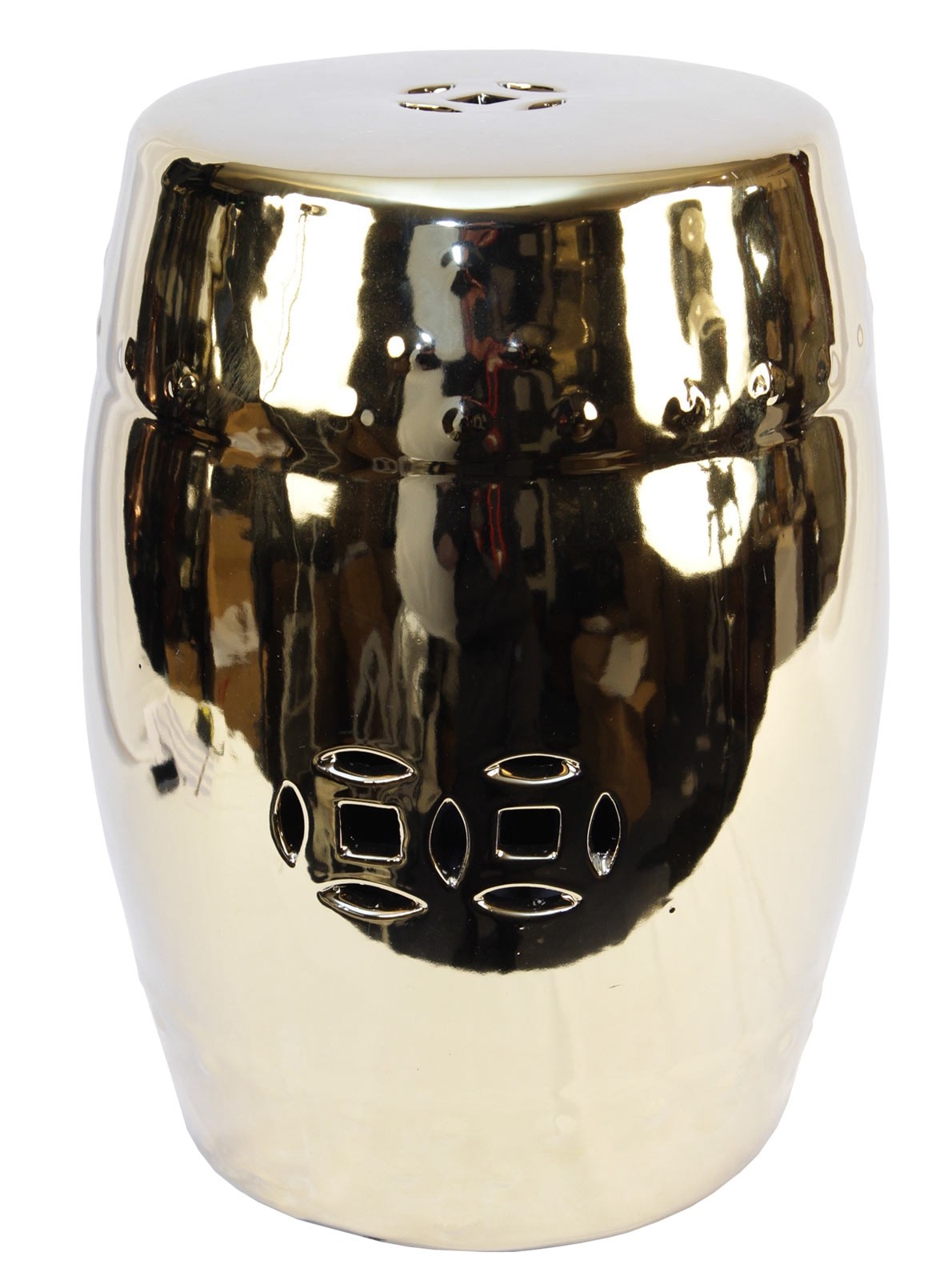 Chinese Stool - Gold - Pottery Stools