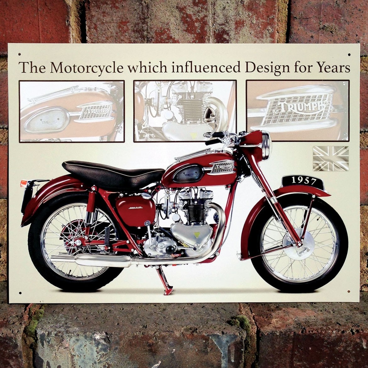 Triumph Speed Twin Metal Sign - 41cm