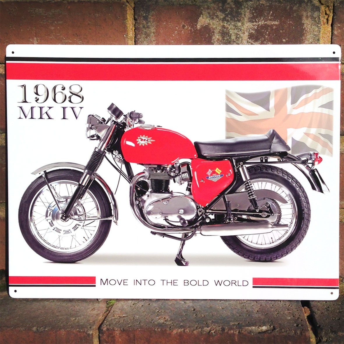 BSA Spitfire 1968 Metal Sign - 41cm