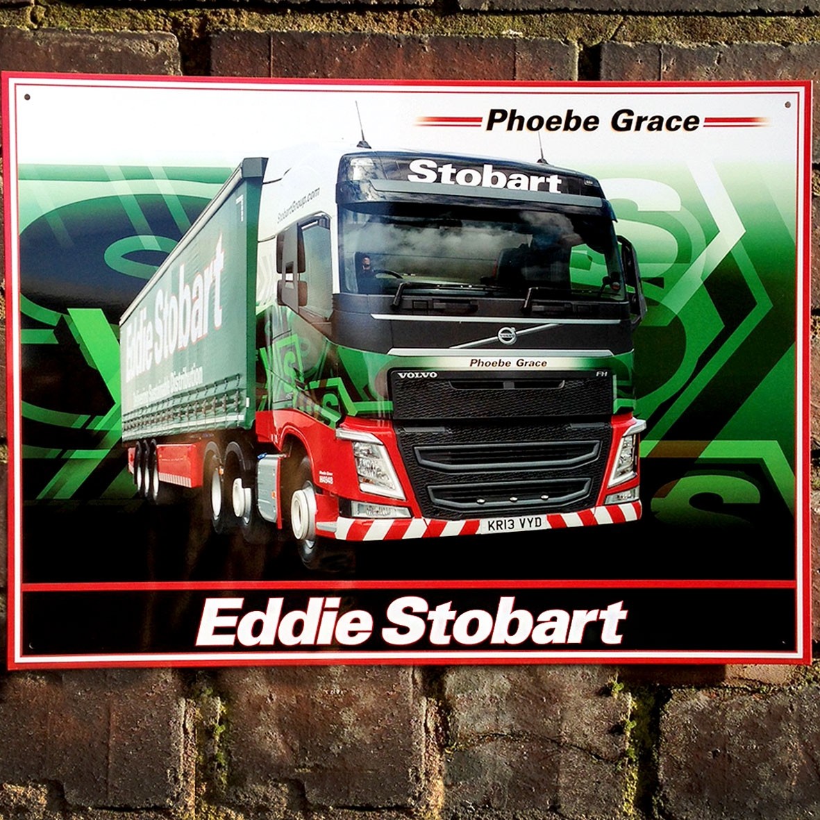 Eddie Stobart Phoebe Grace Metal Sign - 41cm