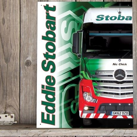 Eddie Stobart - Nic Chick Metal Sign - 41cm