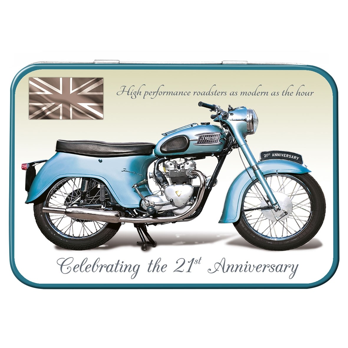 Triumph Twenty One 3TA Keepsake Tin  11.1cm